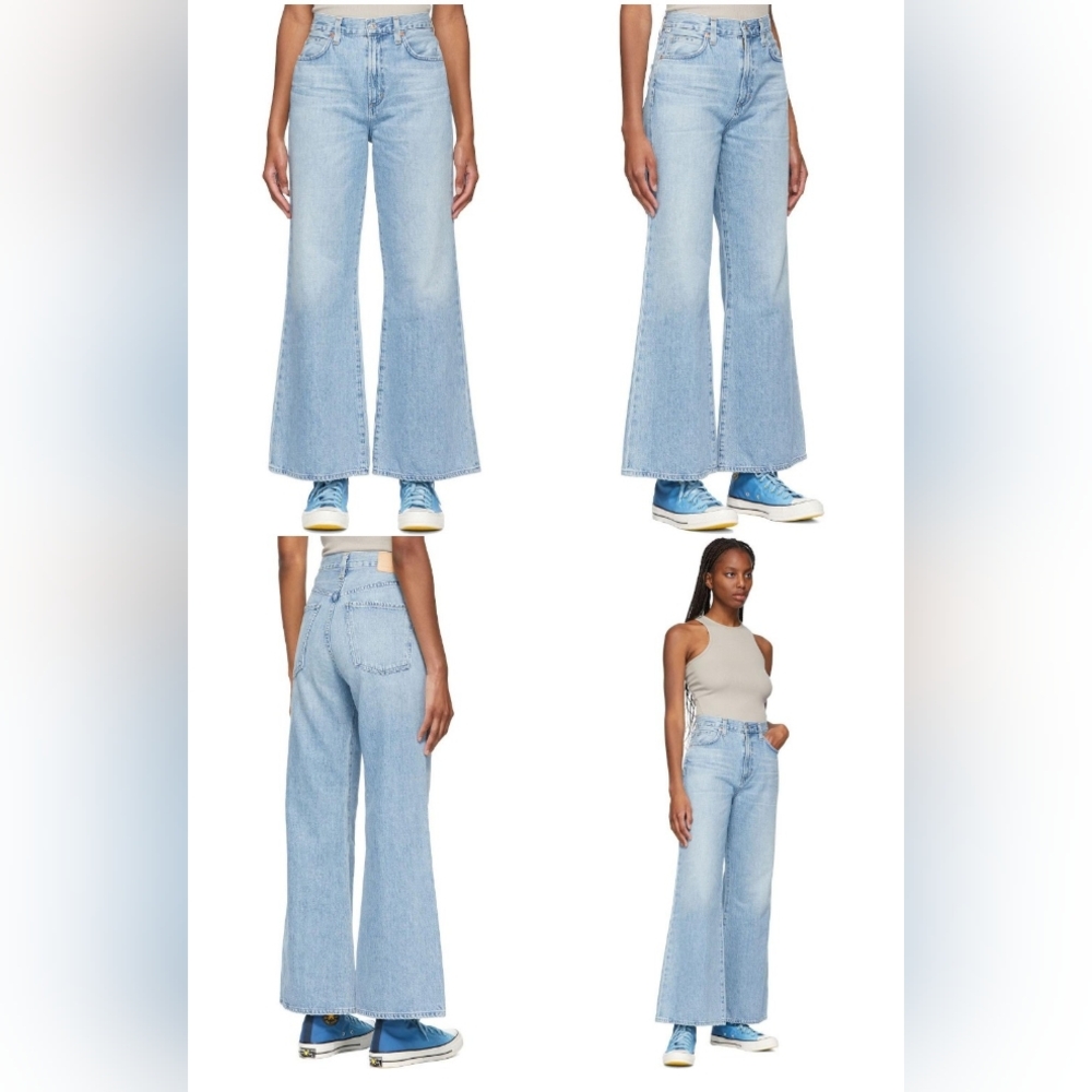 Citizens of Humanity COH Rosanna High-Rise Wide-Leg Jeans Light Blue  sz 29 8/10
